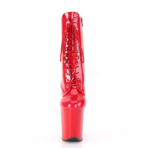 FLAMINGO-1020 Plateau Stiefel - Rot Lack von Pleaser – Ansicht 5