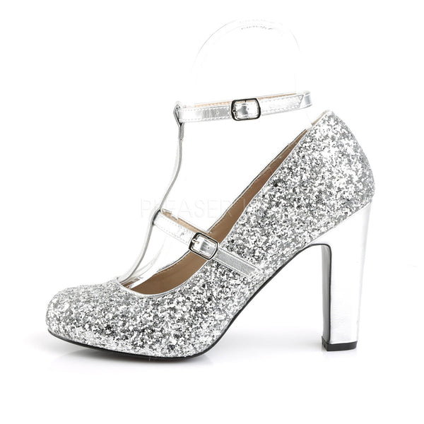 Pleaser Pumps QUEEN-01 silber von Pleaser Pink Label – Ansicht 4