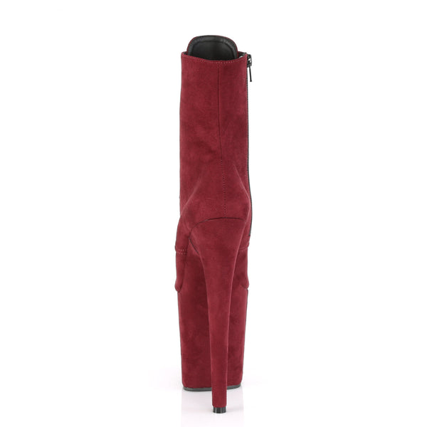 Extrem Plateau Stiefeltetten FLAMINGO-1020FS - Burgunderrot von Pleaser – Ansicht 4