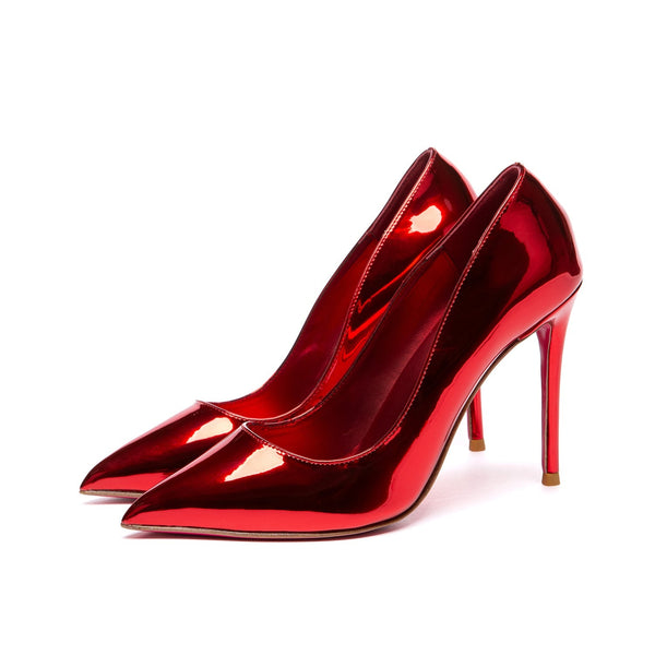 TAYA 100 Pumps in Rot Metallic von Giaro – Ansicht 2