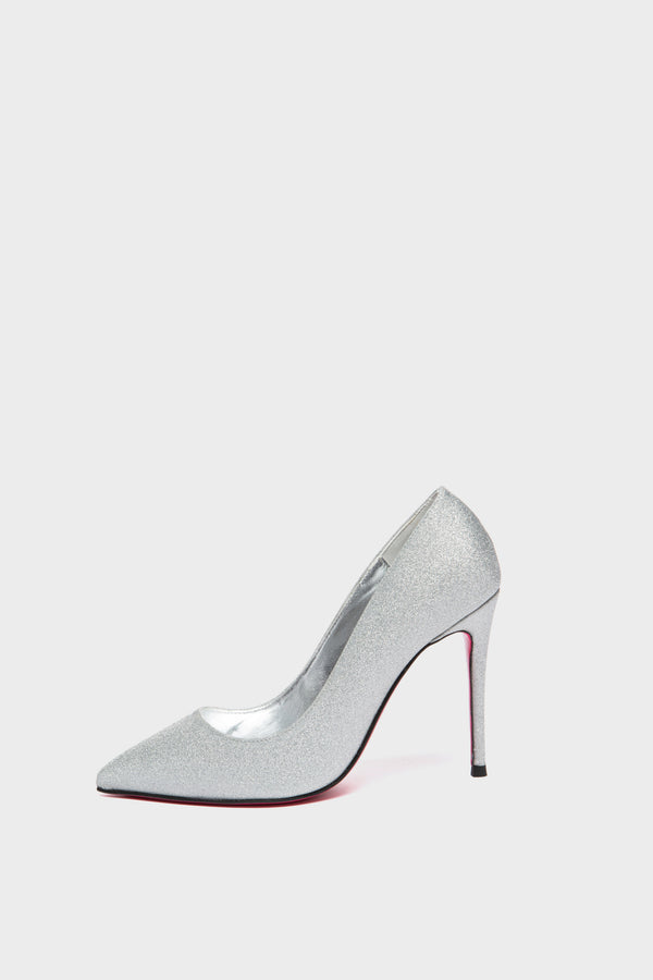 TAYA 100 Pumps in Silber Glitzer von Giaro – Ansicht 5