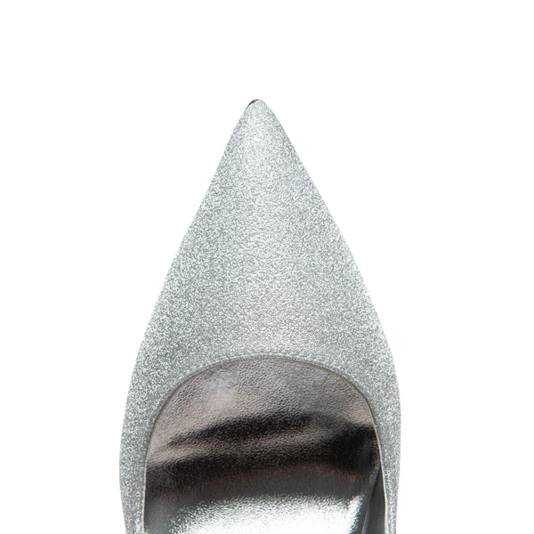 TAYA 100 Pumps in Silber Glitzer von Giaro – Ansicht 4