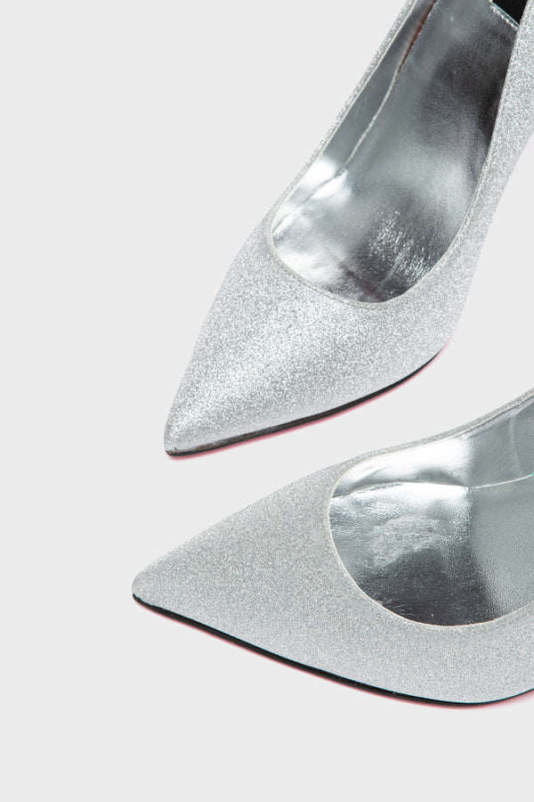 TAYA 100 Pumps in Silber Glitzer von Giaro – Ansicht 11