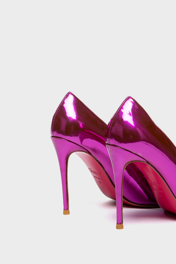 TAYA 100 Pumps in Fuchsia Metallic von Giaro – Ansicht 9