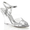 LOVELY-442 Sandaletten Silber von Fabulicious