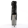 ADORE-1008SQ Plateau Stiefeletten Schwarz von Pleaser – Ansicht 4