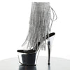 ADORE-1017RSF Plateau Stiefeletten Silber von Pleaser – Ansicht 3