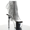 ADORE-1017RSF Plateau Stiefeletten Silber von Pleaser – Ansicht 5