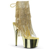 ADORE-1017RSF Plateau Stiefeletten Gold von Pleaser