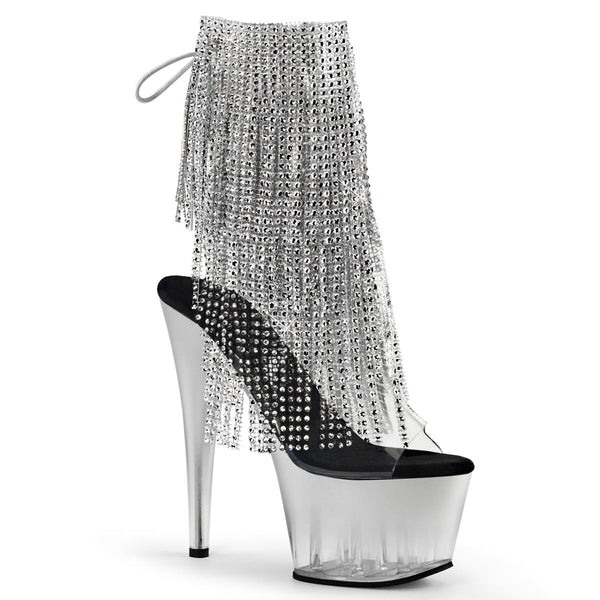 ADORE-1017RSFT Plateau Stiefeletten Transparent von Pleaser