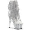 ADORE-1017SRS Plateau Stiefeletten Silber von Pleaser