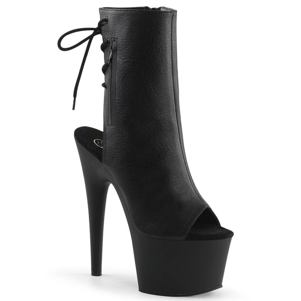 ADORE-1018 Plateau Stiefeletten Schwarz Matt von Pleaser