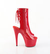 ADORE-1018 Plateau Peeptoe Stiefeletten Rot Lack von Pleaser – Ansicht 5