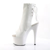 ADORE-1018 Plateau Stiefeletten Weiß von Pleaser – Ansicht 3
