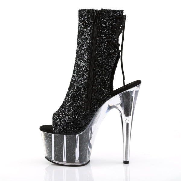 ADORE-1018G Plateau Stiefeletten - Schwarz von Pleaser – Ansicht 3