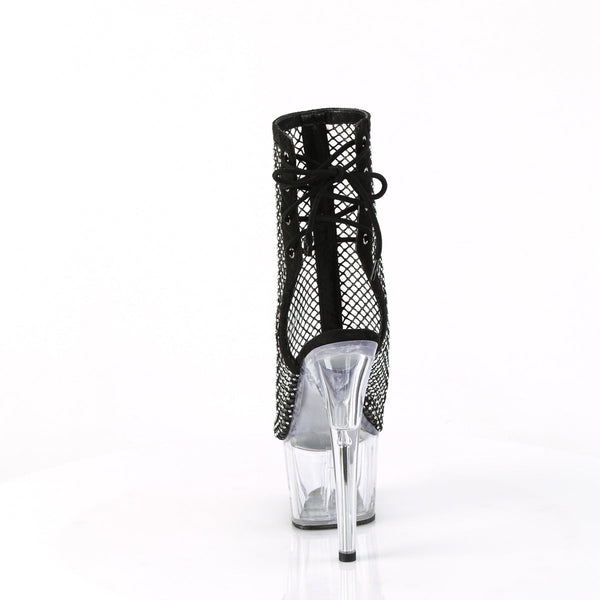 ADORE-1018RM Plateau Stiefeletten - Schwarz Mesh von Pleaser – Ansicht 4