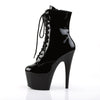 ADORE-1020 Plateau Stiefeletten Lack Schwarz von Pleaser – Ansicht 3
