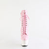 ADORE-1020 Plateau Stiefeletten Rosa/Weiß Lack von Pleaser – Ansicht 2