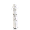 ADORE-1020 Plateau Stiefeletten Weiss Matt von Pleaser – Ansicht 2
