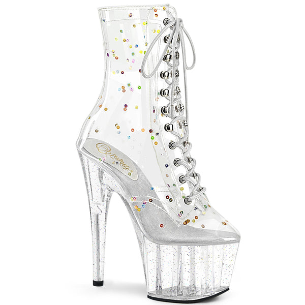 ADORE-1020C-2 Plateau Stiefel - Transparent von Pleaser