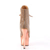 ADORE-1020CHRS Plateau Stiefel - Glitzersteine Roségold von Pleaser – Ansicht 4