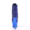 ADORE-1020CHRS Plateau Stiefeletten - Glitzersteine Blau von Pleaser – Ansicht 4