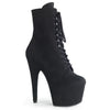 ADORE-1020FS Plateau Stiefeletten Schwarz Samt von Pleaser