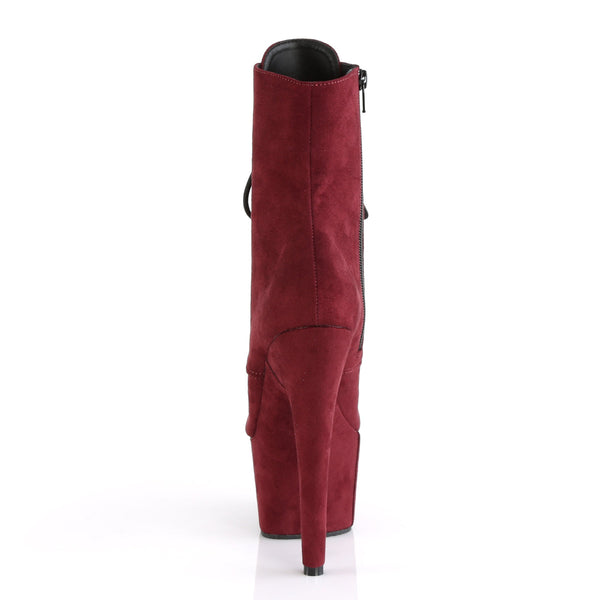 ADORE-1020FS Plateau Stiefelette Rot von Pleaser – Ansicht 4
