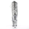 ADORE-1020G Plateau Stiefeletten - Silber Glitzer von Pleaser – Ansicht 4