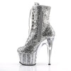 ADORE-1020G Plateau Stiefeletten - Silber Glitzer von Pleaser – Ansicht 3