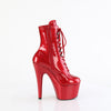 ADORE-1020GP Plateau Stiefelette Rot Glitzer von Pleaser – Ansicht 5