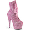 ADORE-1020GWR Plateau Stiefeletten - Pink glänzend von Pleaser