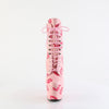 ADORE-1020KISSES - Plateau Stiefeletten - Rosa mit Muster | Pleaser