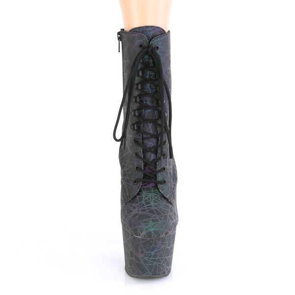 ADORE-1020REFL Plateau Heels - Grün/Lila von Pleaser – Ansicht 2