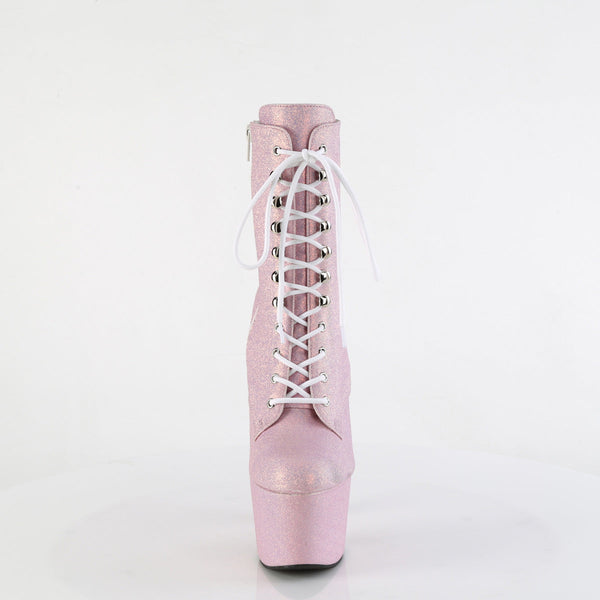 ADORE-1020SDG Plateau Stiefeletten Rosa Schimmer von Pleaser – Ansicht 2