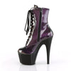 ADORE-1020SHG Plateau Stiefeletten - Schwarz Lila von Pleaser – Ansicht 3