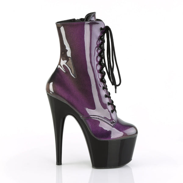 ADORE-1020SHG Plateau Stiefeletten - Schwarz Lila von Pleaser – Ansicht 5