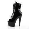 ADORE-1021 Plateau Stiefeletten Schwarz Lack von Pleaser – Ansicht 3