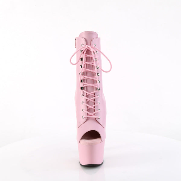 ADORE-1021 Plateau Stiefeletten Rosa Matt von Pleaser – Ansicht 2