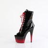ADORE-1021BR-H Plateau Stiefeletten Rot/Schwarz Lack von Pleaser – Ansicht 3