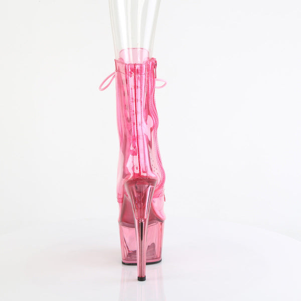 ADORE-1021C-T Plateau Stiefeletten Pink Durchsichtig von Pleaser – Ansicht 4