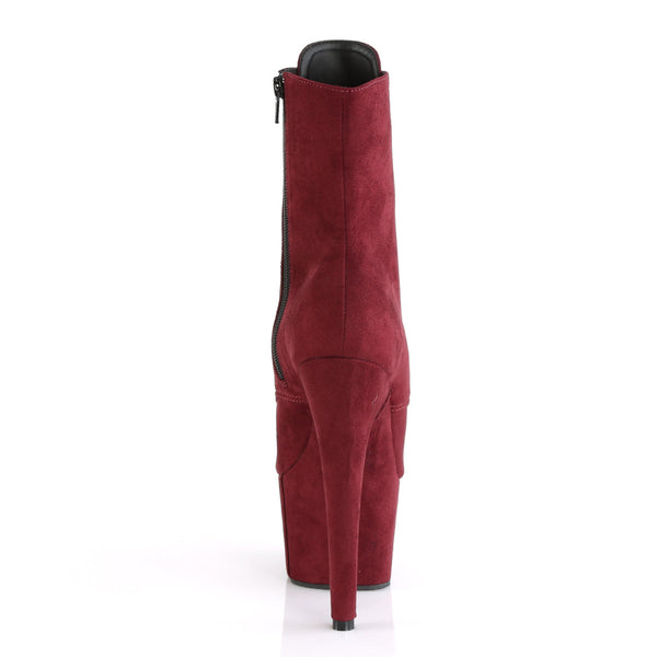 ADORE-1021FS Plateau Stiefeletten - Burgund von Pleaser – Ansicht 4