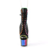 ADORE-1021RC-02 Plateau Stiefeletten - Regenbogen von Pleaser – Ansicht 2