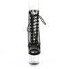 ADORE-1021RM Plateau Stiefelette Schwarz Transparent von Pleaser – Ansicht 2