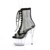 ADORE-1021RM Plateau Stiefelette Schwarz Transparent von Pleaser – Ansicht 3