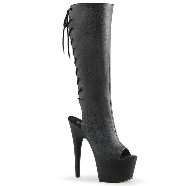 ADORE-2018 Plateau Stiefel Schwarz von Pleaser