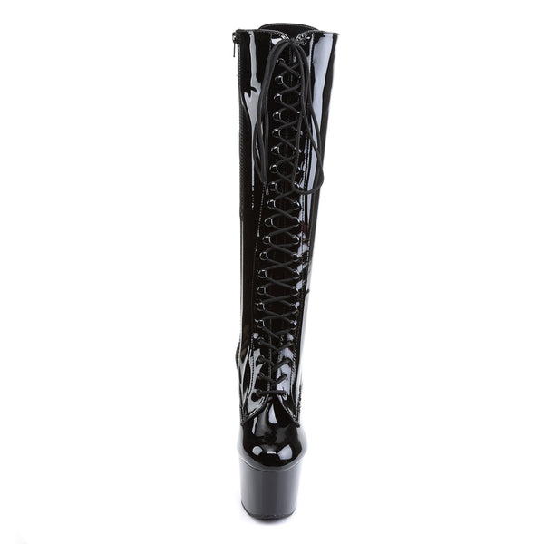 ADORE-2023 Plateau Stiefel Lack Schwarz von Pleaser – Ansicht 2