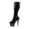ADORE-2023 Plateau Stiefel Lack Schwarz von Pleaser – Ansicht 3