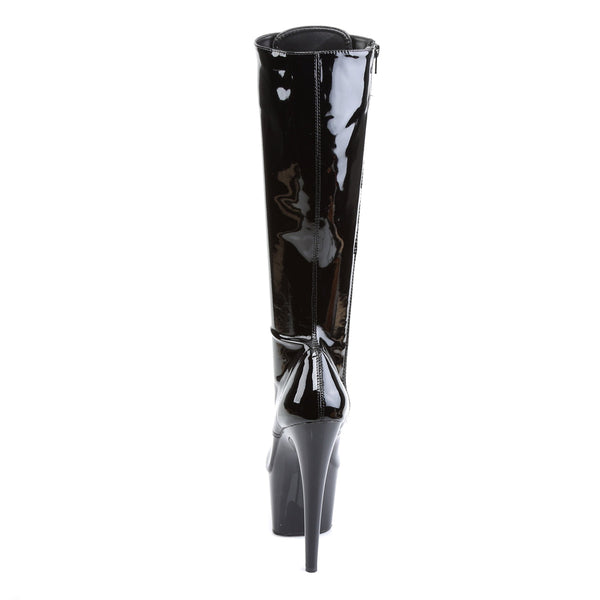 ADORE-2023 Plateau Stiefel Lack Schwarz von Pleaser – Ansicht 4