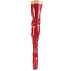 ADORE-3000HWR Plateau Overknee Stiefel Rot von Pleaser – Ansicht 2